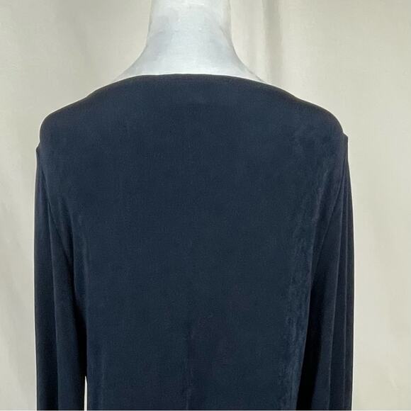 Chico’s Midnight Blue Travelers Non-Wrinkle Neutral Shift Dress NWOT Size 8 - Picture 7 of 13